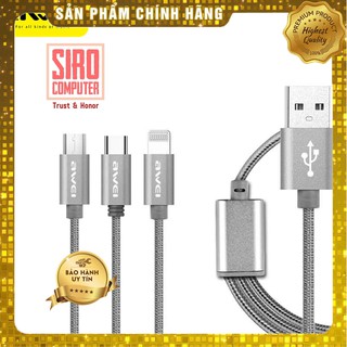 Cáp sạc nhanh 3 in 1 Awei CL-970 120cm