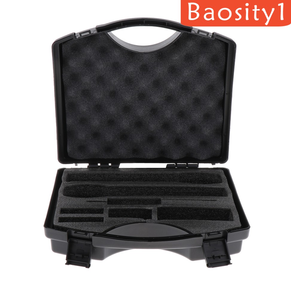 Hộp Đựng Micro Bằng Nhựa Màu Đen Siêu Bền 1x Kèm 2 Micro Tiện Dụng