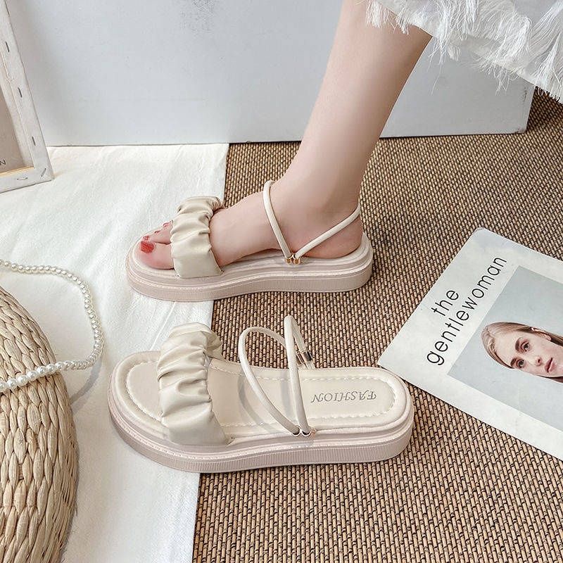 Dép lê nữ 2 kiểu đeo Free ship. sandal nữ đế 2cm mã 56