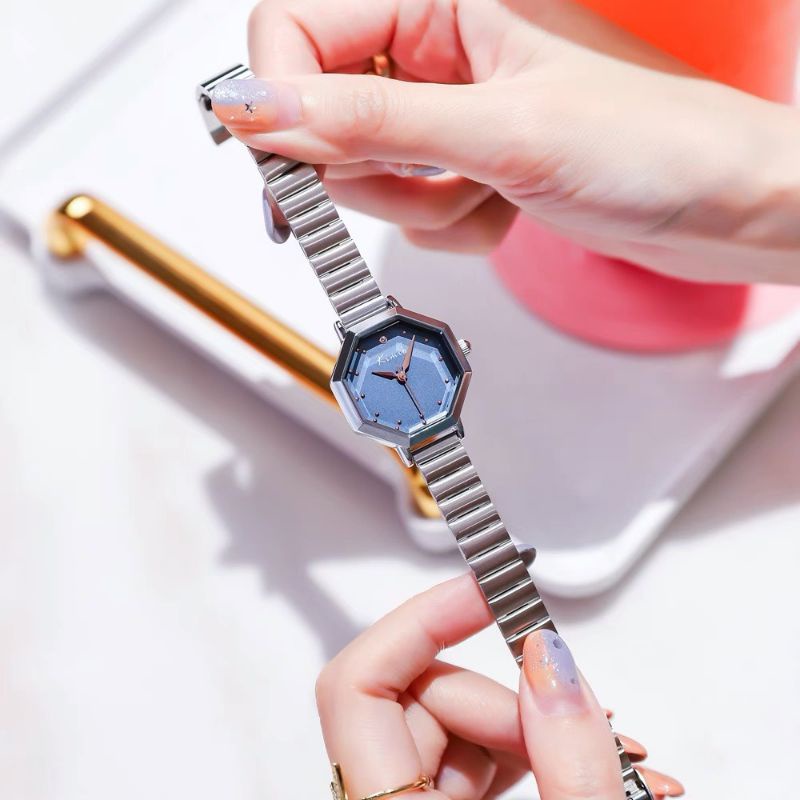 Đồng hồ kimio nữ bát giác kiểu dáng vintage