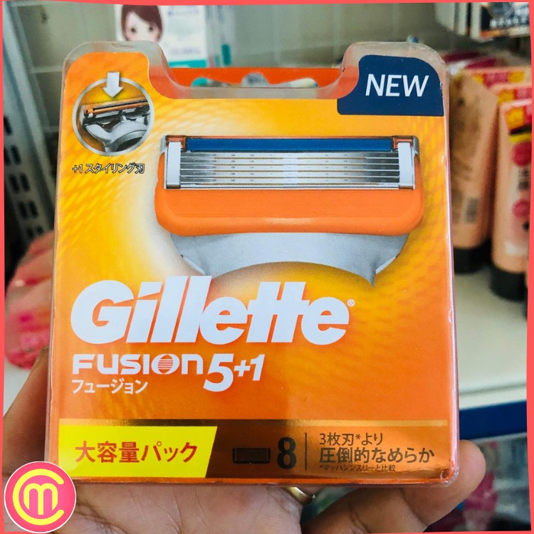 [ẢNH THẬT - HÀNG AUTH] Lưỡi Dao Cạo Râu Vỉ 8 Gillette Nhật Bản