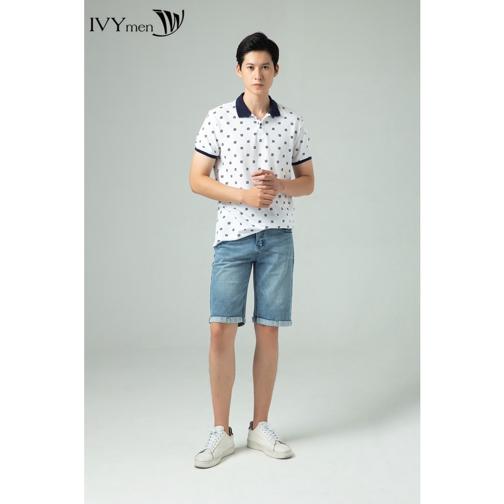 [NHẬP WABRTL5 GIẢM 10% TỐI ĐA 50K ĐH 250K ]Áo polo nam họa tiết IVY moda MS 57E2301