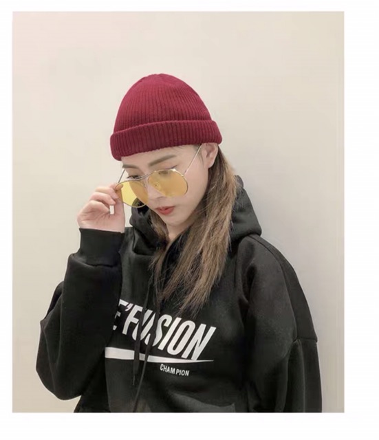 Mũ len beanie siêu hot mẫu len dày unisex