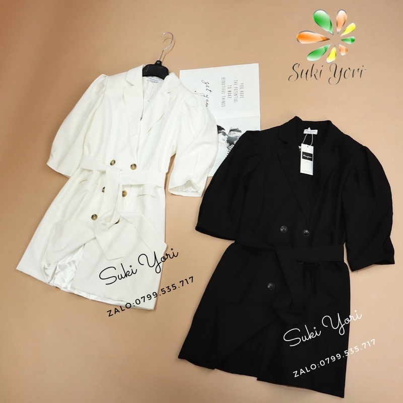 Blazer dress dạng váy 2in1 MoonP VNXK chuẩn thanh lịch có mút vai