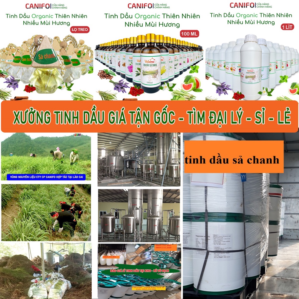Sỉ 1 Lít, Tinh Dầu Thiên Nhiên CANIFO Có 35 Mùi, Tổng Kho Sỉ Tinh Dầu Giá Gốc, Làm Nến Thơm, Cho Khách Sạn, Spa Thẩm Mỹ