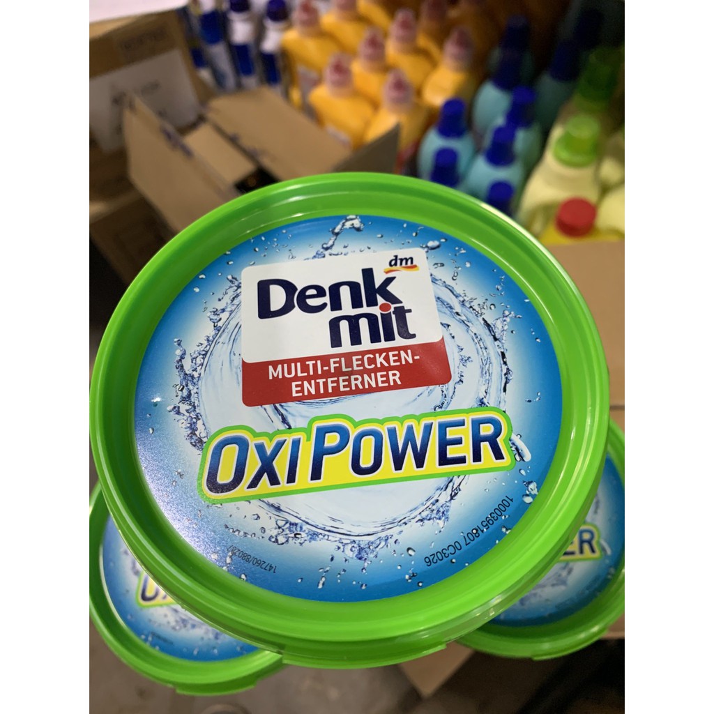 Bột tẩy vết bẩn dành cho quần áo màu Denkmit Oxi Power Multi Flecken Entferner 750g (Đức)