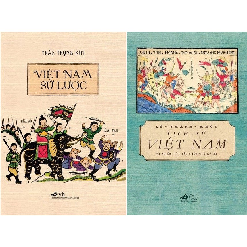 Sách - Combo Việt Nam Sử Lược + Lịch Sử Việt Nam Từ Nguồn Gốc Đến Giữa Thế Kỷ XX