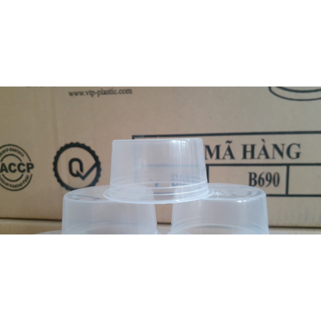 50 Hũ bánh flan số 1 dày 1 lốc 50 cái có nắp