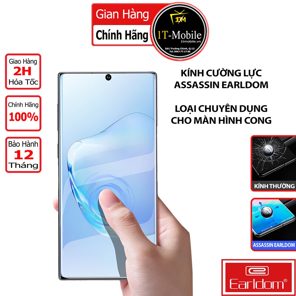 Kính Cường Lực S21Ultra S20Plus Note20 Assassin Earldom Màn Hình Cong.