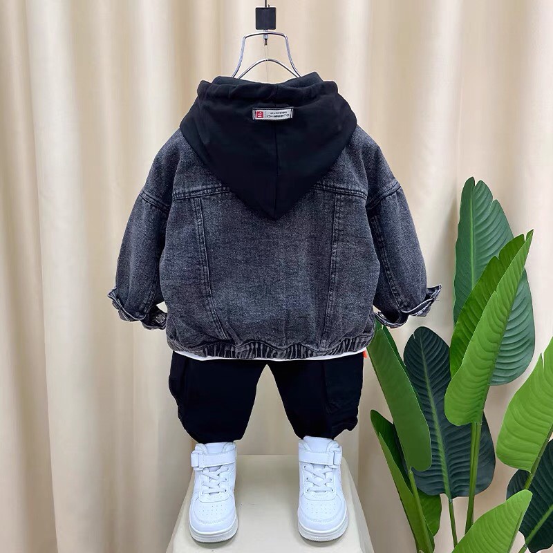 Áo khoác bò cho bé trai - Áo khoác jean bé trai cực chất - Chất liệu Jean bò mềm - Mã MIM-105 | MIMO KIDS