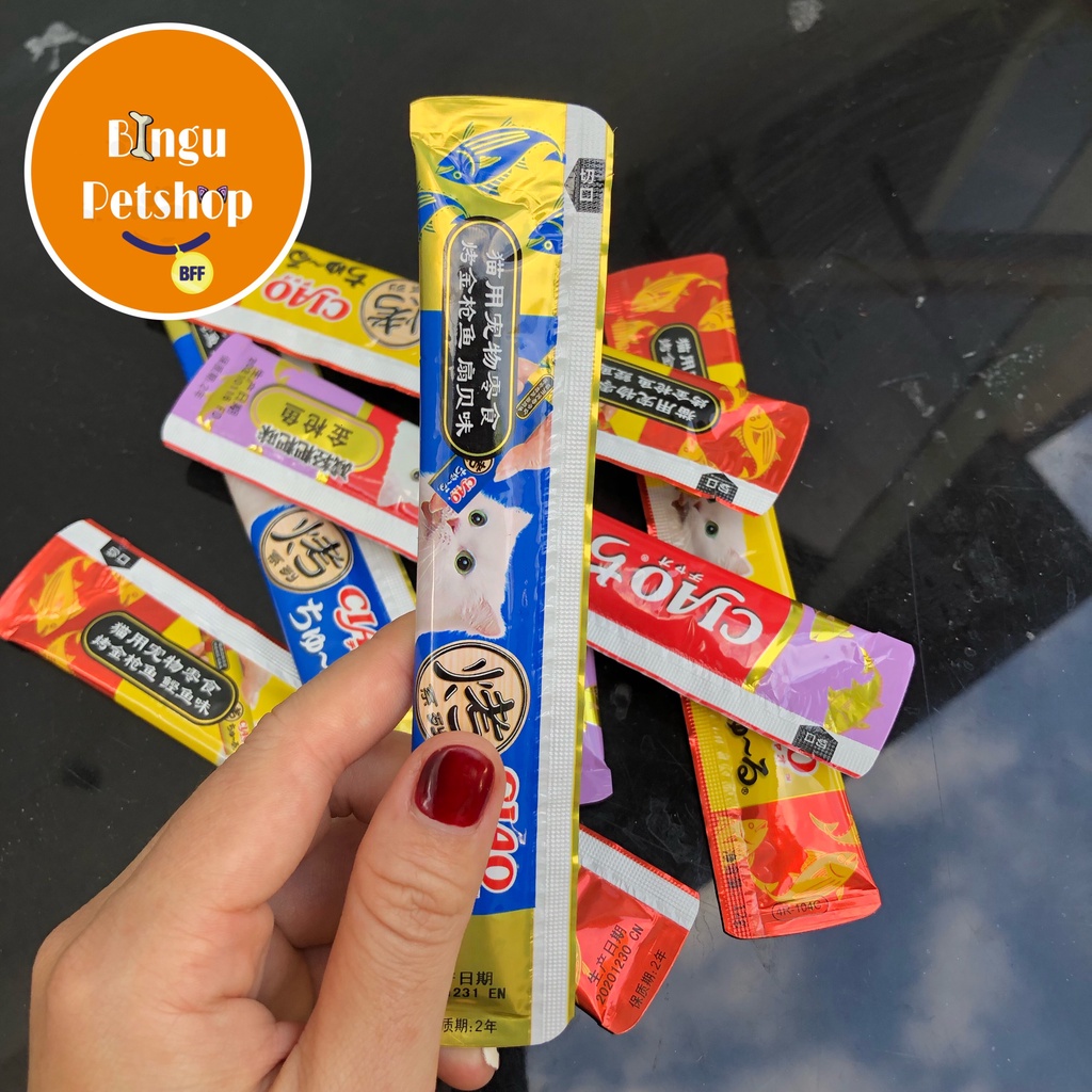 [ 1 THANH LẺ CIAO] SÚP THƯỞNG CIAO CHURU DINH DƯỠNG - MIX VỊ