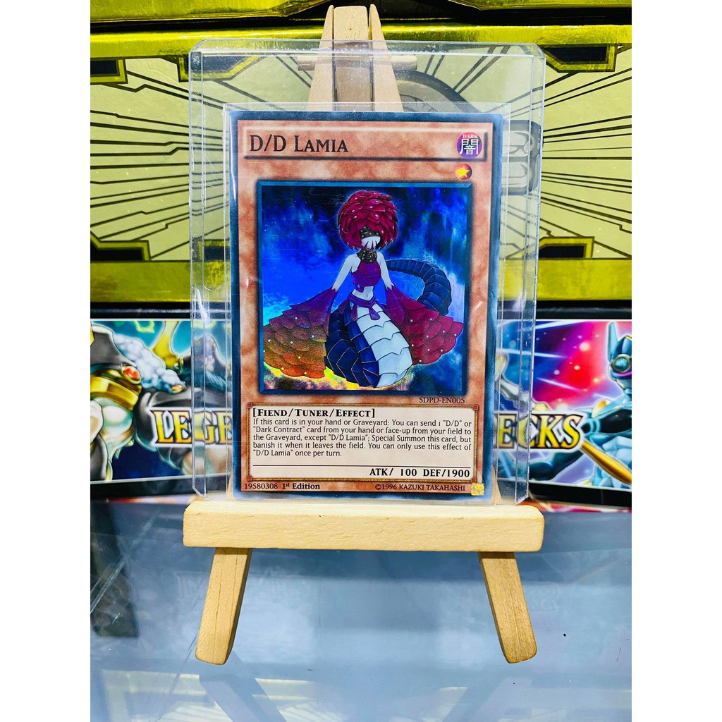 [ Dưa Hấu Yugioh ] Lá bài thẻ bài D/D Lamia - Super Rare - Tặng bọc bài nhựa bảo quản