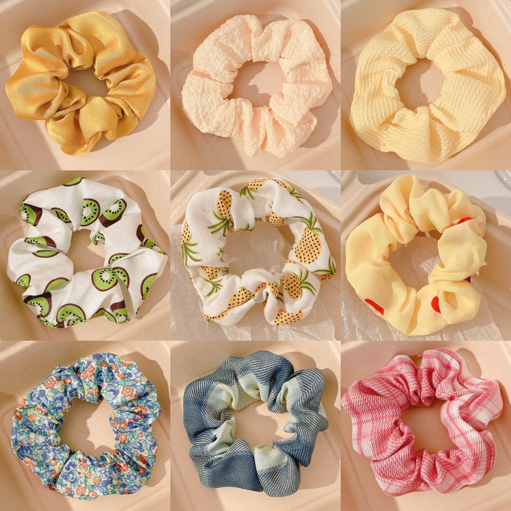 Dây Cột Tóc Chiffon Co Giãn Mẫu Mới Thời Trang Cho Nữ