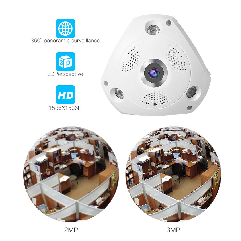 Camera An Ninh Vstarcam C61S 3MP Xoay 360 Độ Quay Toàn Cảnh, Kết Nối Wifi, Hỗ Trợ Tầm Nhìn Ban Đêm
