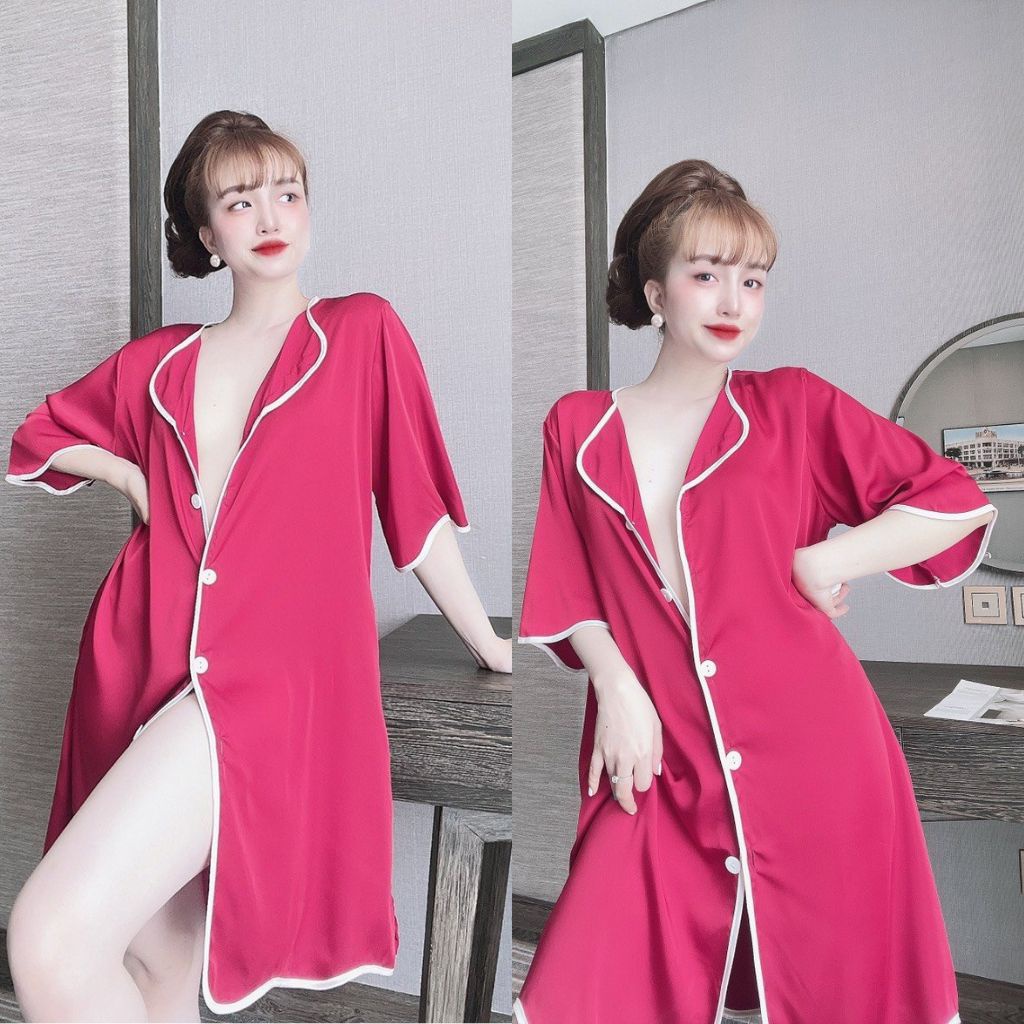 Váy ngủ sexy MIKY Đầm ngủ sexy lụa Latin Chất Siêu Mát Dáng Siêu Xinh &lt; 65KG