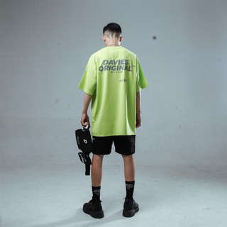 DAVIES - Áo thun phản quang form rộng unisex - Neon Basic Original Tee