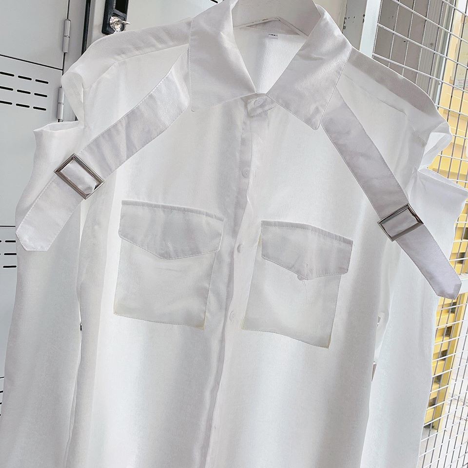 SƠ MI VẠT CAO THẤP THIẾT KẾ DÂY VAI - LJINSTORE | BigBuy360 - bigbuy360.vn