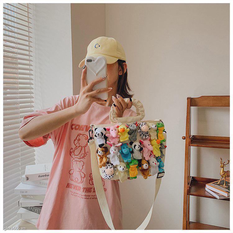 Hoạt Hình Túi Đeo Chéo Denim Hình Búp Bê Dễ Thương 2022