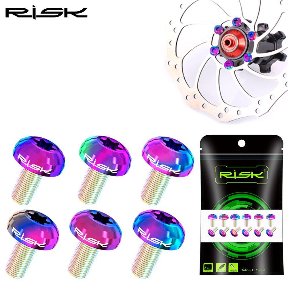 MELODG Set 12 Ốc Vít Bằng Hợp Kim Titan Siêu Nhẹ Gắn Đĩa Phanh Xe Đạp