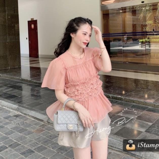 [ 𝐅𝐑𝐄𝐄 𝐒𝐇𝐈𝐏 ]   BỘ TƠ BÈO HỒNG QUẦN SHORT ĐÙI BE