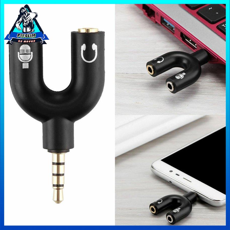 Tai nghe Mic 2 đến 1 Bộ chia cho Tai nghe PS4 cho Bộ điều hợp Xbox One (TRRS) [8/26]