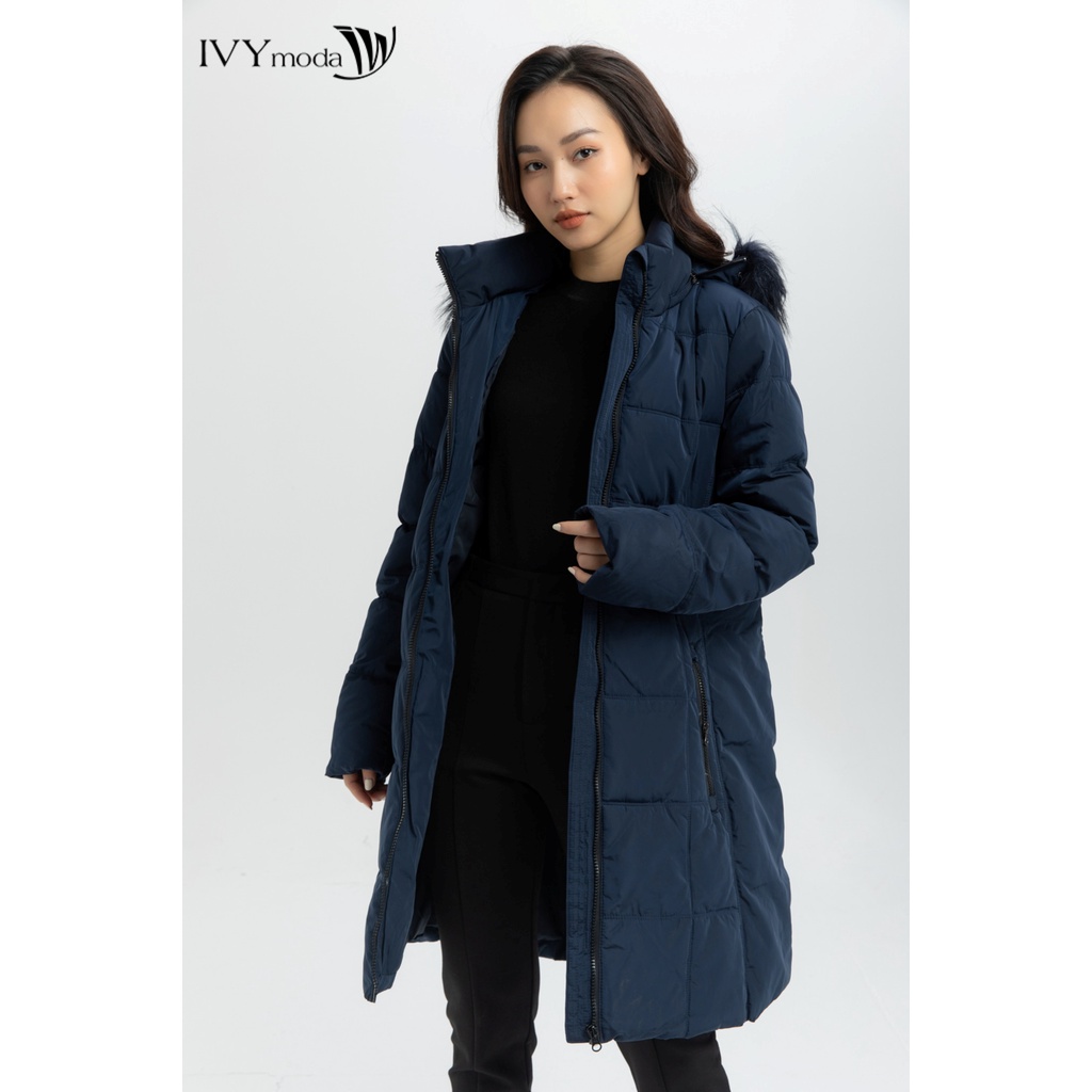 Áo phao chần bông dáng dài IVY moda MS 71B8003