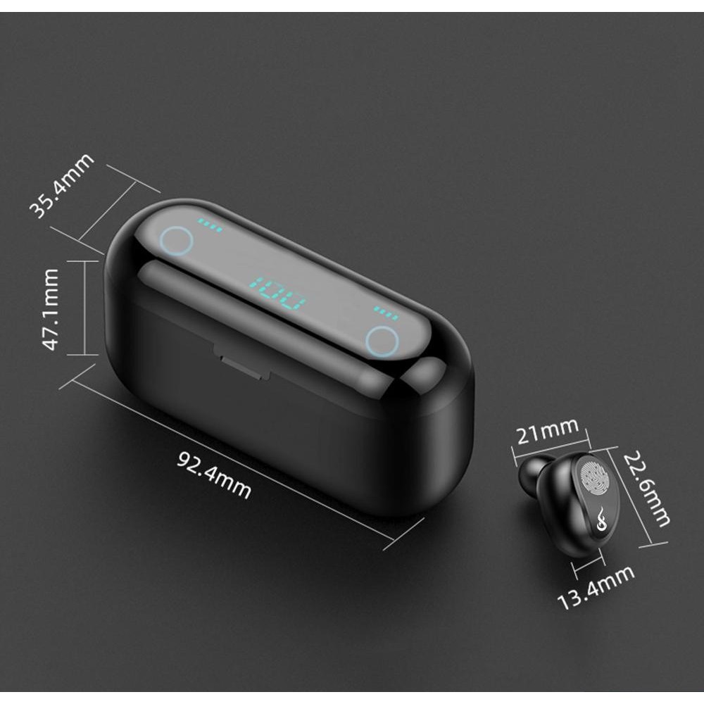 [BẢN QUỐC TẾ] Tai nghe Bluetooth AMOI F9 bản QUỐC TẾ Nút Cảm Ứng Bluetooth 5.0 Pin 280h - Tích Hợp Sạc Dự Phòng