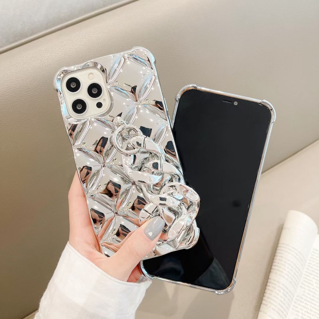 Ốp Điện Thoại tpu Mềm Mạ Bạc Cho iphone 14 13 pro max 12 pro max 11xs max xr x 7 8 plus