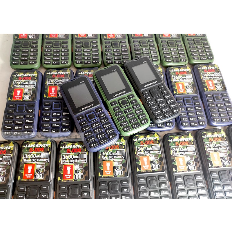 Điện Thoại pin khủng landrover s006 pin khủng giá rẻ 2 sim 3 sim
