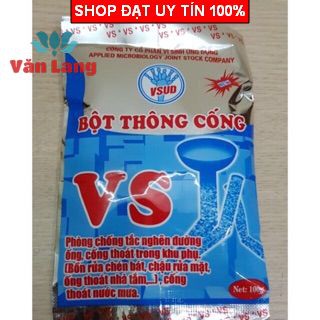 Bột thông cống VS gói 100gr siêu hiệu quả