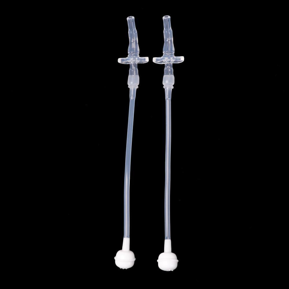 HS Set 10 Ống Hút Bằng Silicone Cho Bình Sữa Em Bé
