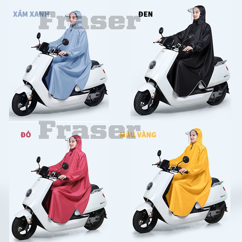 [Nhiều màu sắc Lựa chọn]2021 phong cách mới Áo Mưa Kiểu Nhật Bản Cho Người Đi Xe Máy Áo mưa bít kín không xẻ tà vải dù c