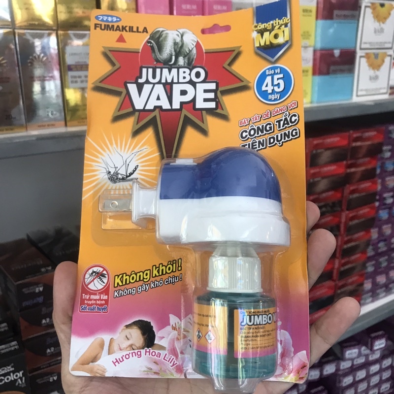 Tinh chất xông đuổi muỗi JumBo Vape hương hoa ly 34ml
