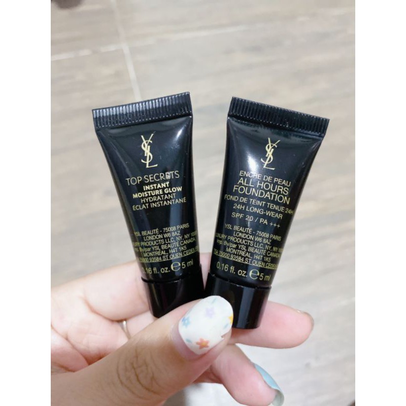 Bộ đôi Kem Lót_Kem Nền YSL Minisize [ Tuýp 5ml * 2 ]