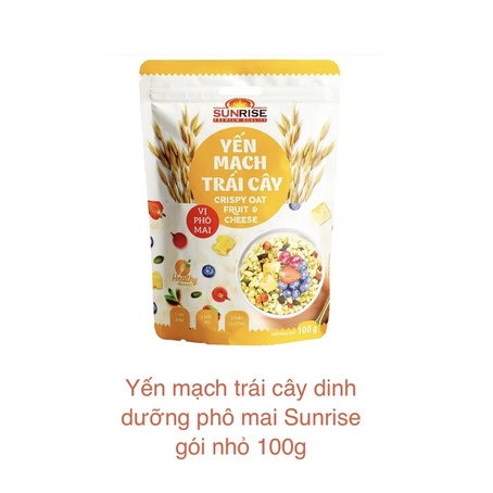 HCM Ngũ Cốc Yến Mạch Sunrise Trái Cây & Hạt | Phô Mai 100G-300G