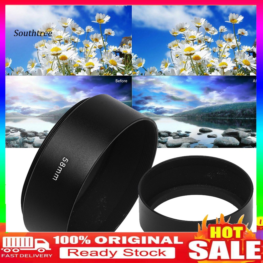 Loa Che Nắng 58mm Cho Ống Kính Máy Ảnh Dslr Canon Nikon Sony Olympus