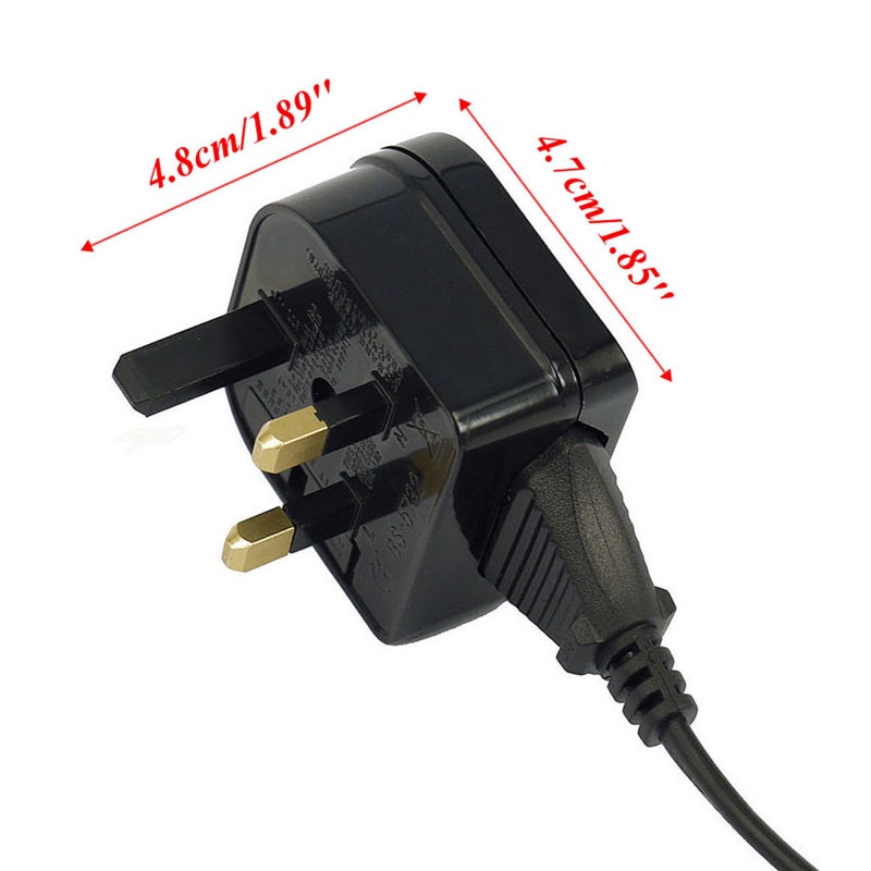 Phích Cắm Điện Chuyển Đổi 3 Chấu EU Sang UK EU Tiện Dụng