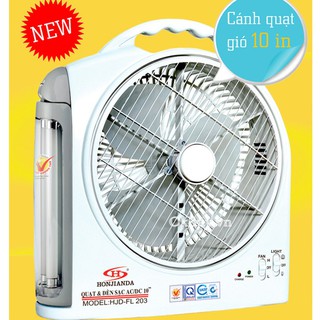 Quạt sạc honjianda HJD 203 2 Bình