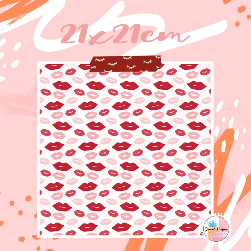 Giấy bìa hoạ tiết làm scrapbook/handmade size 20x20cm