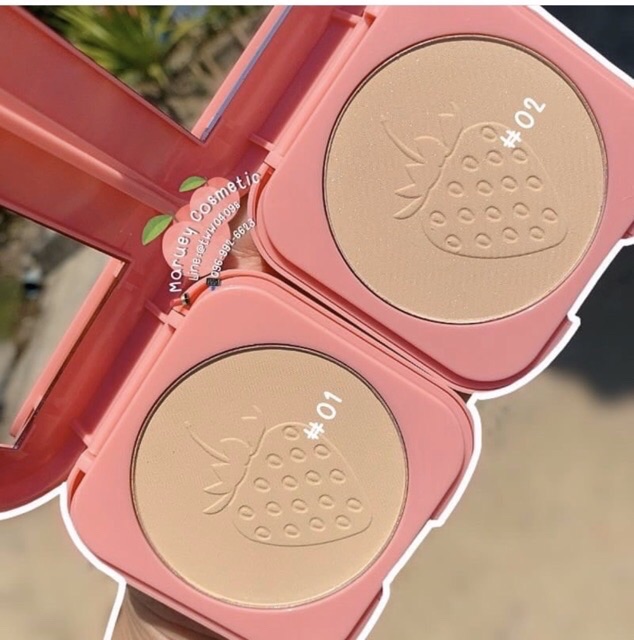 Phấn nén kèm mút tán quả dâu Kissbeauty | BigBuy360 - bigbuy360.vn