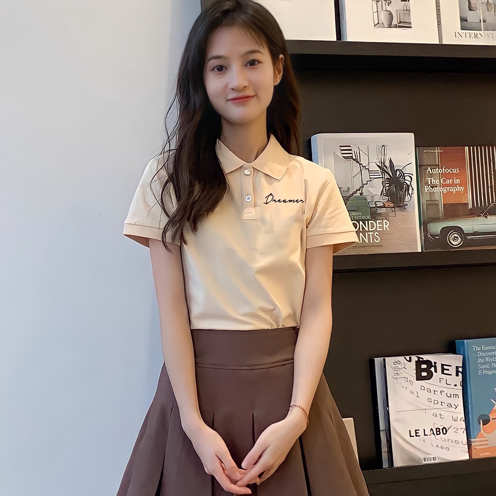 Áo polo nữ chất liệu vải cá sấu form regular PR002 Miucho in Basic