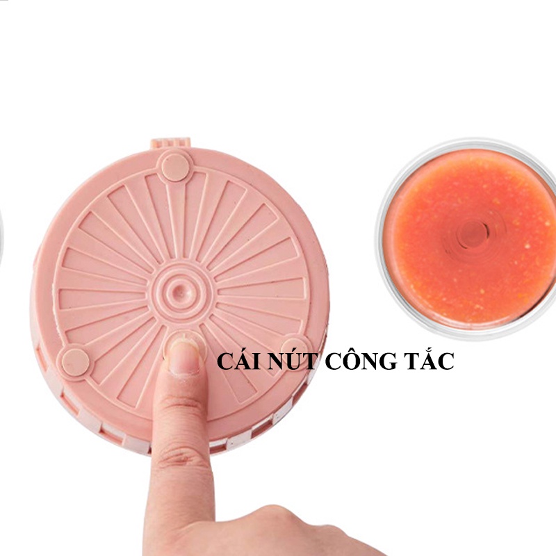 USB máy xay mini cầm tay máy xay sinh tố đa năng máy xay sinh tố mini 300ml 6 lưỡi