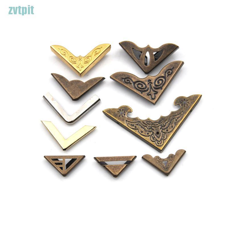 Set 12 miếng kim loại gắn góc sách bảo vệ chất lượng cao