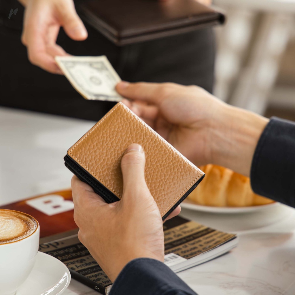 Ví Da Gập Đôi Reckless - Jack Slim Wallet - Da Nappa - 3 Màu Trơn