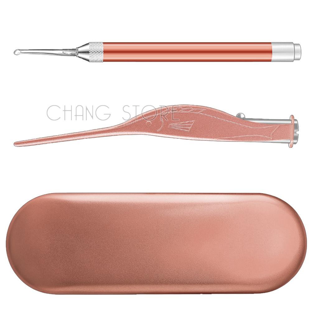 Dụng Cụ Lấy Ráy Tai Có Đèn Inox Cao Cấp Tiện Lợi