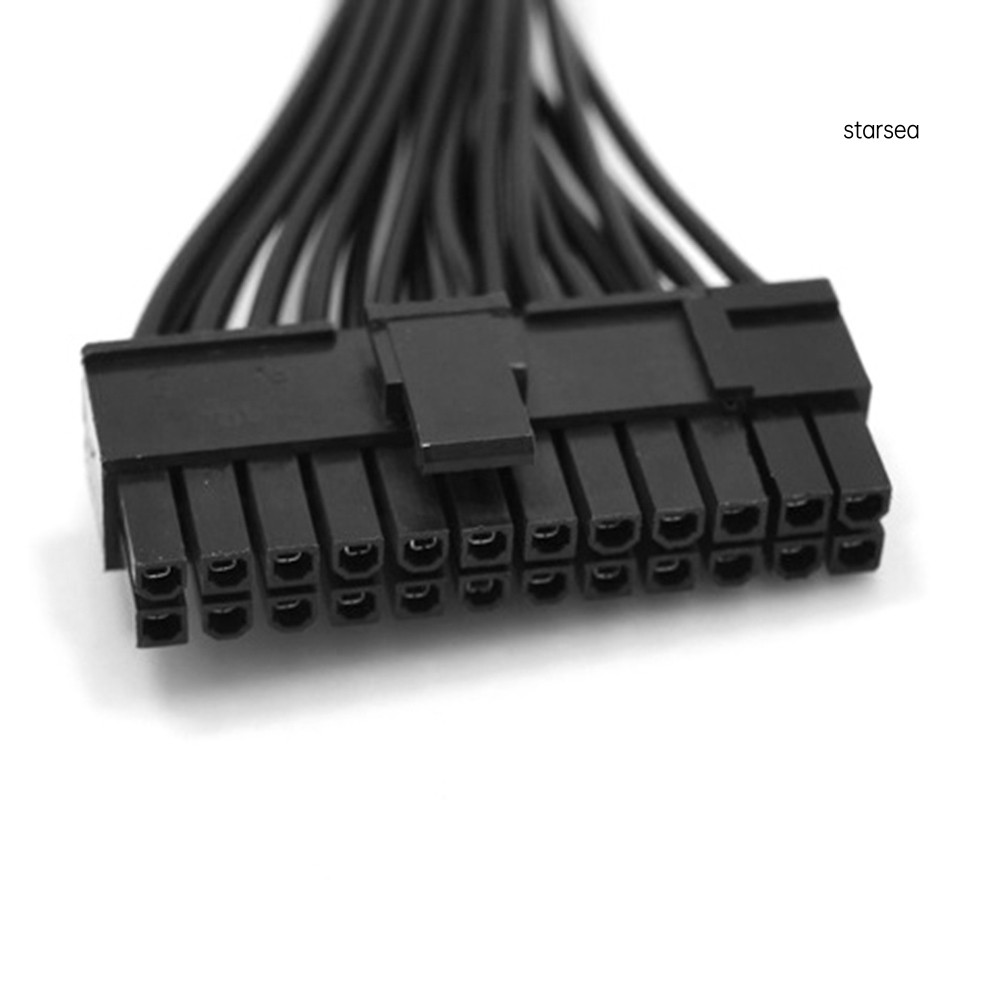 Dây Cáp Nối Dài Cho Bo Mạch Chủ PC Case 24 Pin Male Sang Female 32cm