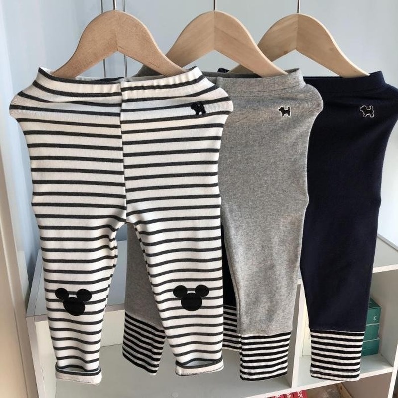 Quần Legging Họa Tiết Kẻ Sọc Phong Cách Hàn Quốc Thời Trang Xuân Thu Cho Nữ