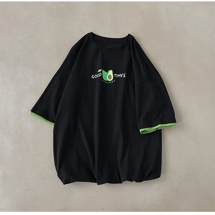 [Mã SKAMFS086 giảm 10K đơn 50K] Áo thun tay lỡ form rộng - phông nam nữ cotton oversize - T shirt trái bơ - 2N Unisex