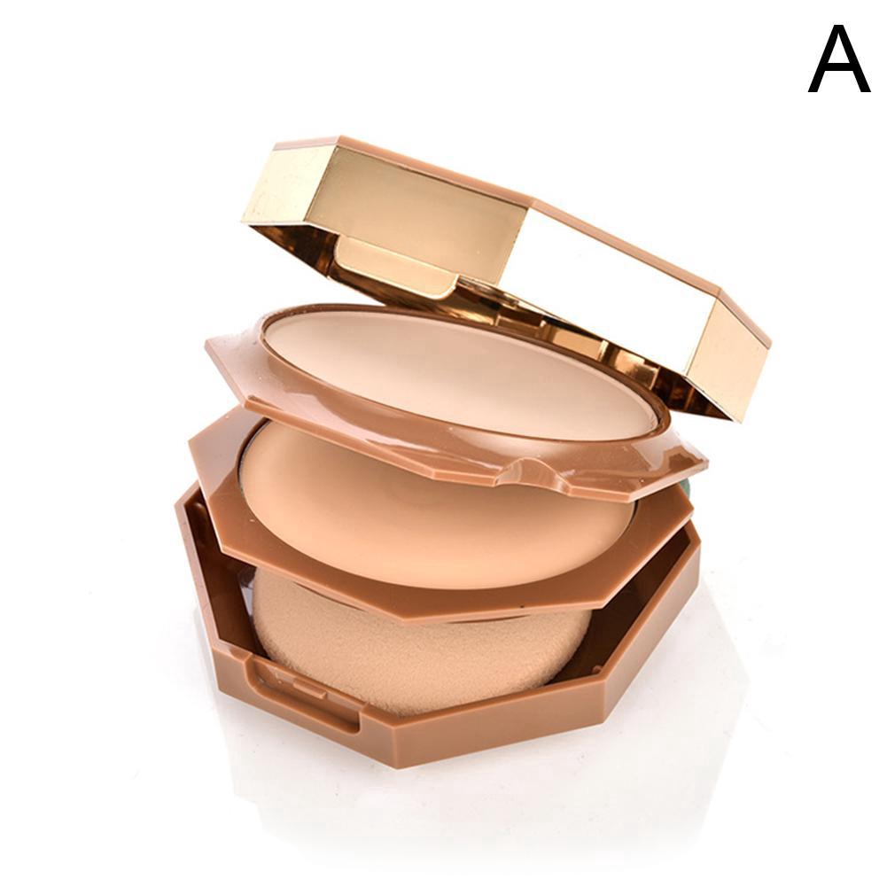 [Hàng mới về] Phấn che khuyết điểm kiềm dầu và lâu trôi hiệu quả 2 tầng khô và ướt TLM