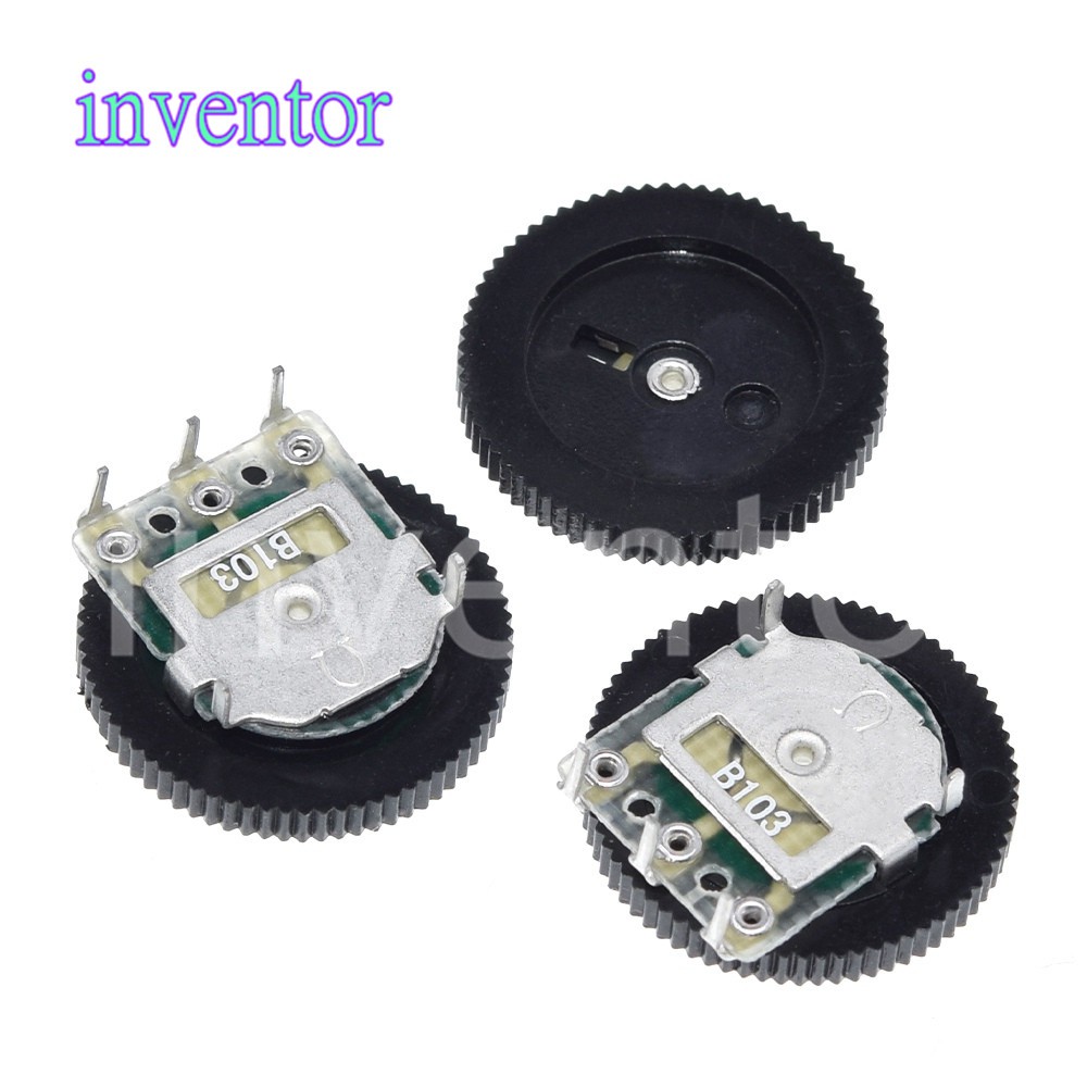 Set 5 cái chiết áp đơn B103 16x2mm 10K Ohm